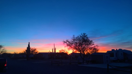 Sunset over Desert Gardens